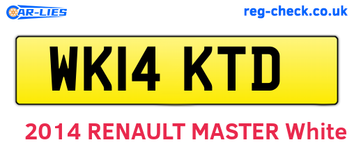 WK14KTD are the vehicle registration plates.