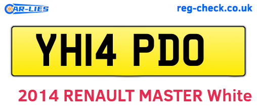 YH14PDO are the vehicle registration plates.