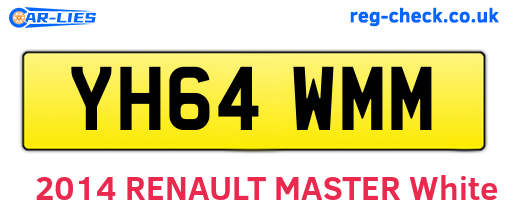 YH64WMM are the vehicle registration plates.