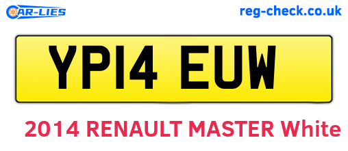YP14EUW are the vehicle registration plates.