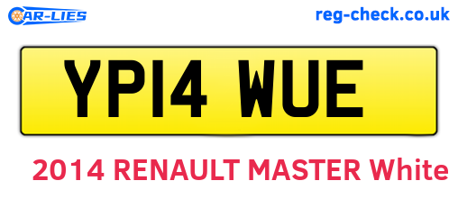 YP14WUE are the vehicle registration plates.