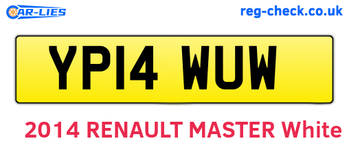 YP14WUW are the vehicle registration plates.