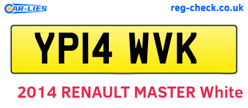 YP14WVK are the vehicle registration plates.