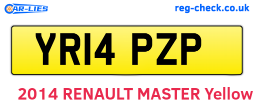 YR14PZP are the vehicle registration plates.