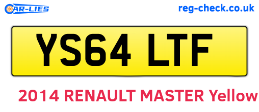 YS64LTF are the vehicle registration plates.