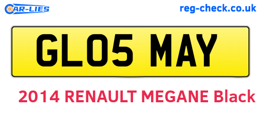 GL05MAY are the vehicle registration plates.