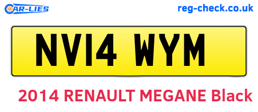 NV14WYM are the vehicle registration plates.