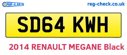 SD64KWH are the vehicle registration plates.