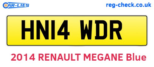 HN14WDR are the vehicle registration plates.