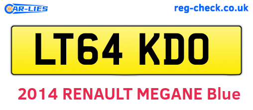 LT64KDO are the vehicle registration plates.
