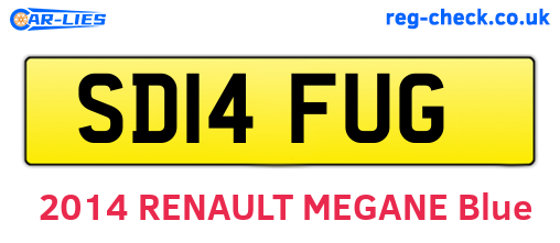 SD14FUG are the vehicle registration plates.