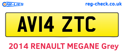 AV14ZTC are the vehicle registration plates.