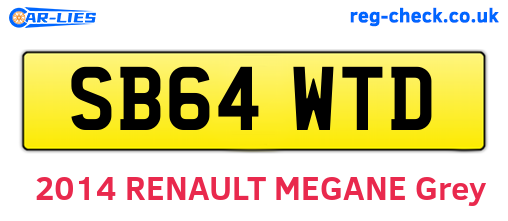 SB64WTD are the vehicle registration plates.