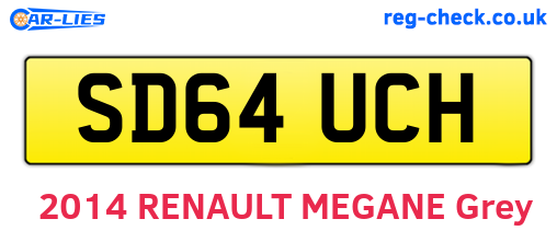 SD64UCH are the vehicle registration plates.