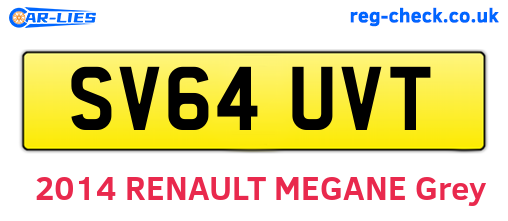 SV64UVT are the vehicle registration plates.