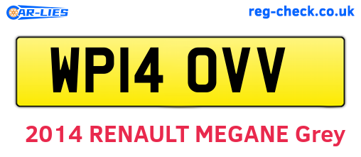 WP14OVV are the vehicle registration plates.