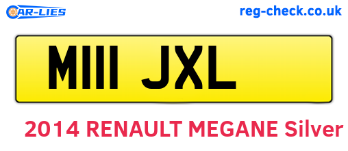 M111JXL are the vehicle registration plates.