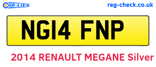 NG14FNP are the vehicle registration plates.