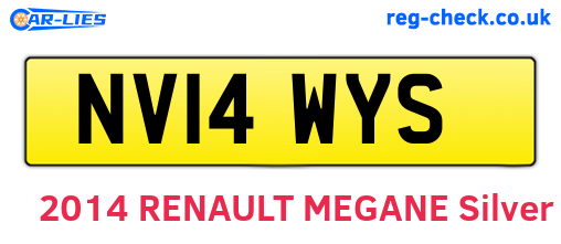 NV14WYS are the vehicle registration plates.