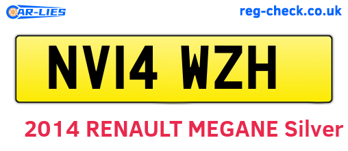 NV14WZH are the vehicle registration plates.