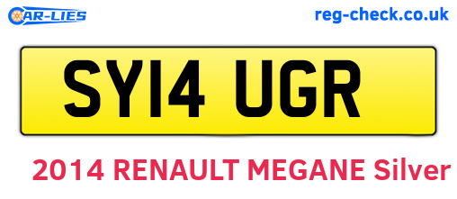 SY14UGR are the vehicle registration plates.