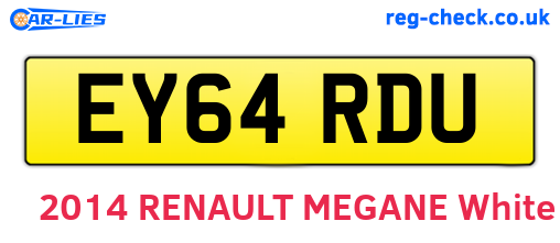EY64RDU are the vehicle registration plates.