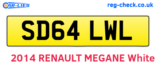 SD64LWL are the vehicle registration plates.