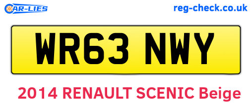 WR63NWY are the vehicle registration plates.