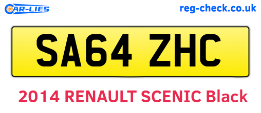 SA64ZHC are the vehicle registration plates.