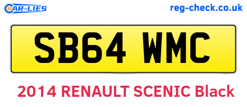 SB64WMC are the vehicle registration plates.