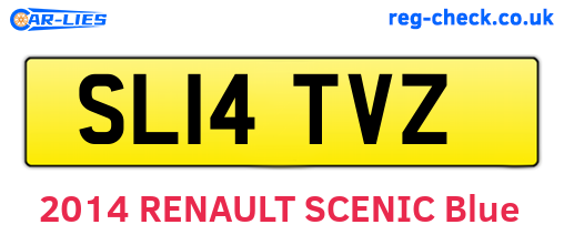SL14TVZ are the vehicle registration plates.