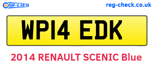 WP14EDK are the vehicle registration plates.