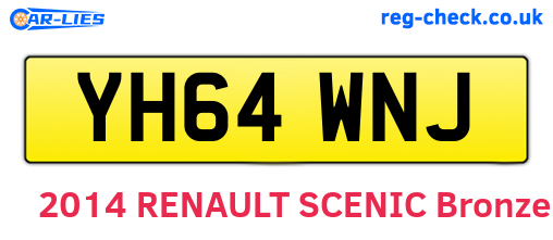 YH64WNJ are the vehicle registration plates.