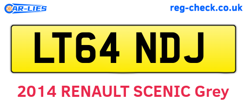 LT64NDJ are the vehicle registration plates.