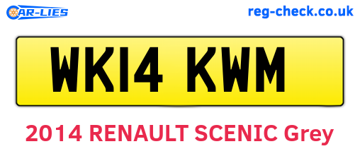 WK14KWM are the vehicle registration plates.