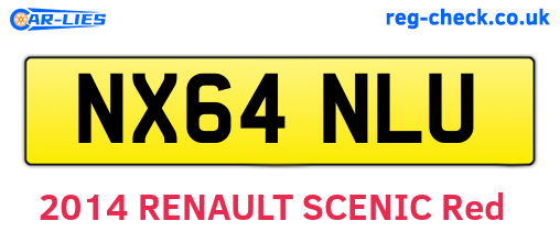 NX64NLU are the vehicle registration plates.