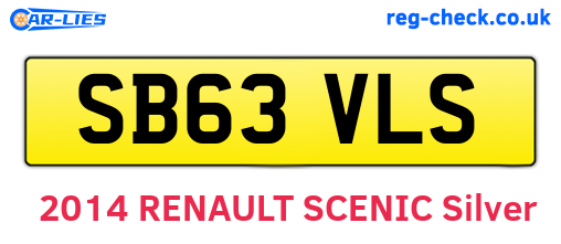 SB63VLS are the vehicle registration plates.