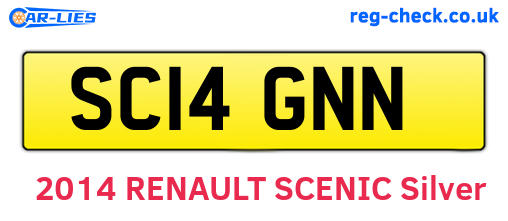 SC14GNN are the vehicle registration plates.