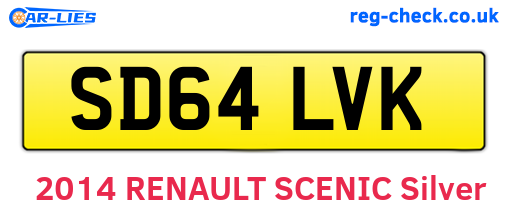 SD64LVK are the vehicle registration plates.