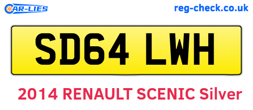 SD64LWH are the vehicle registration plates.