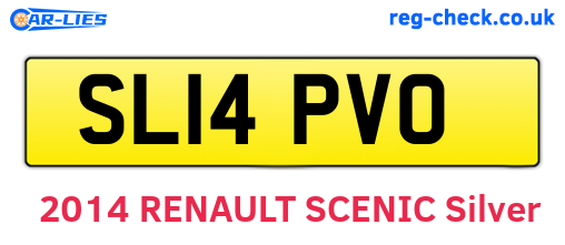 SL14PVO are the vehicle registration plates.