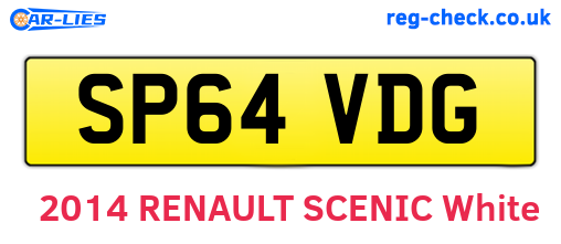 SP64VDG are the vehicle registration plates.