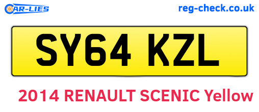SY64KZL are the vehicle registration plates.