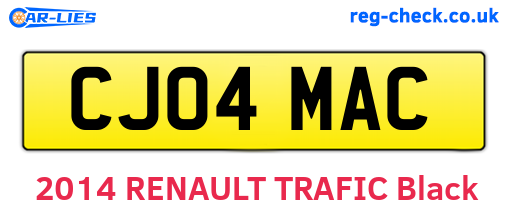 CJ04MAC are the vehicle registration plates.