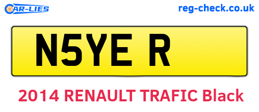 N5YER are the vehicle registration plates.