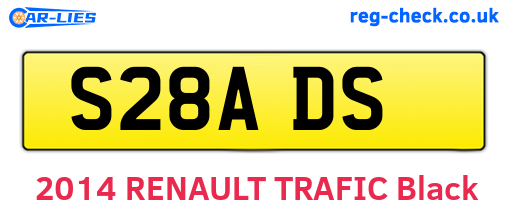 S28ADS are the vehicle registration plates.