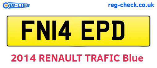 FN14EPD are the vehicle registration plates.