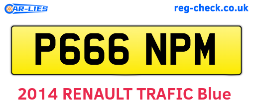 P666NPM are the vehicle registration plates.
