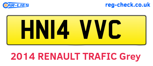 HN14VVC are the vehicle registration plates.