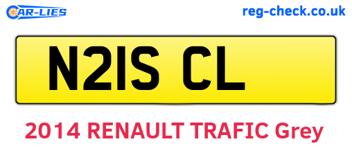 N21SCL are the vehicle registration plates.